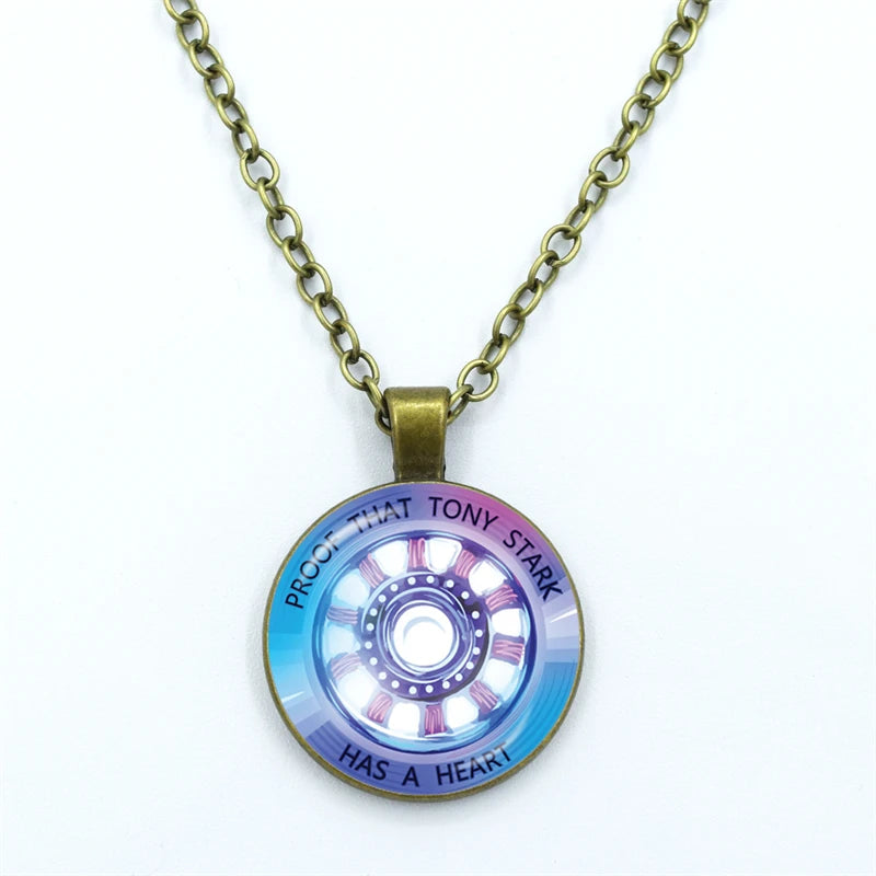 Tony Stark Arc Reactor Necklace – “Proof That Tony Stark Has a Heart” Pendant
