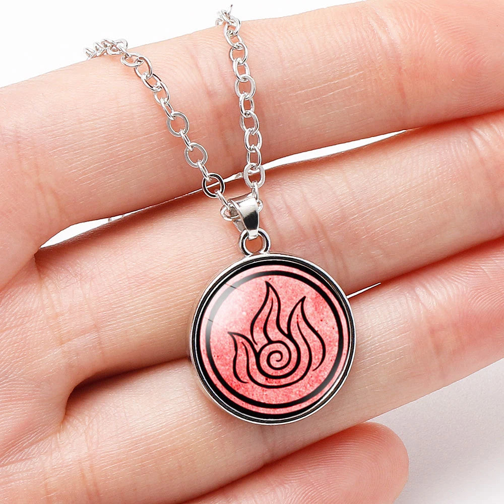 Avatar: The Last Airbender Four Elements Necklace Set – Air, Water, Earth & Fire