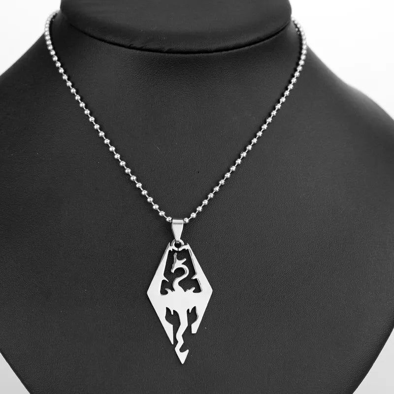 Game of Thrones Dragon Pendant Necklace – Medieval Stainless Steel Jewelry