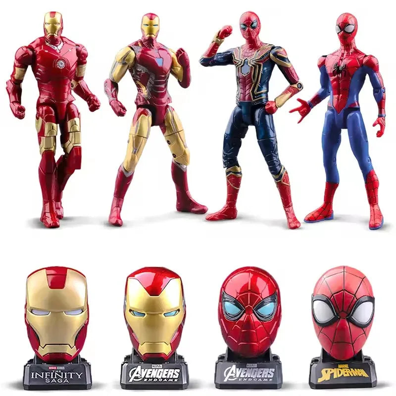 Iron Man MK85 & Captain America Action Figure – Articulated Marvel Collectible Toy
