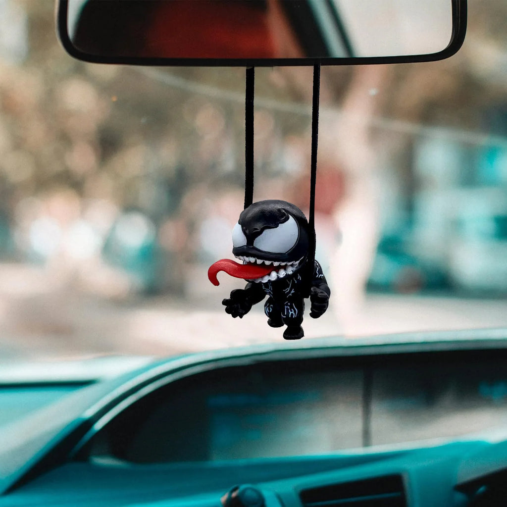 Venom Rearview Mirror Pendant – Marvel Car Hanging Figure & Interior Decor