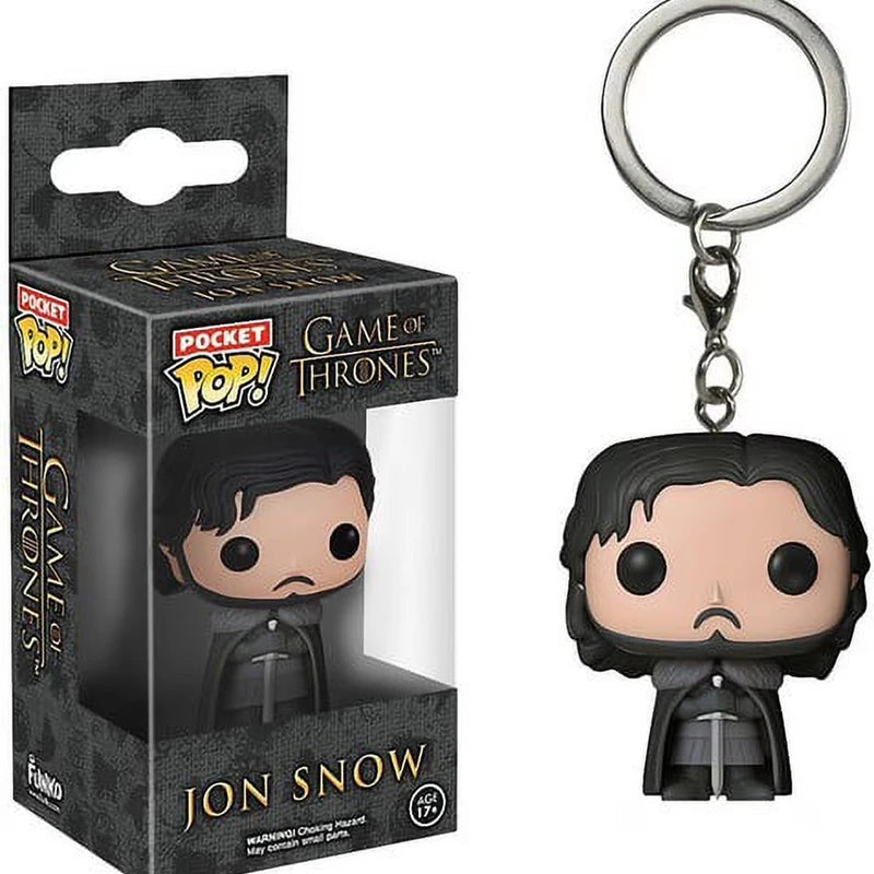 Game of Thrones Funko Pop! Keychain – Jon Snow & Tyrion Collectible Figure