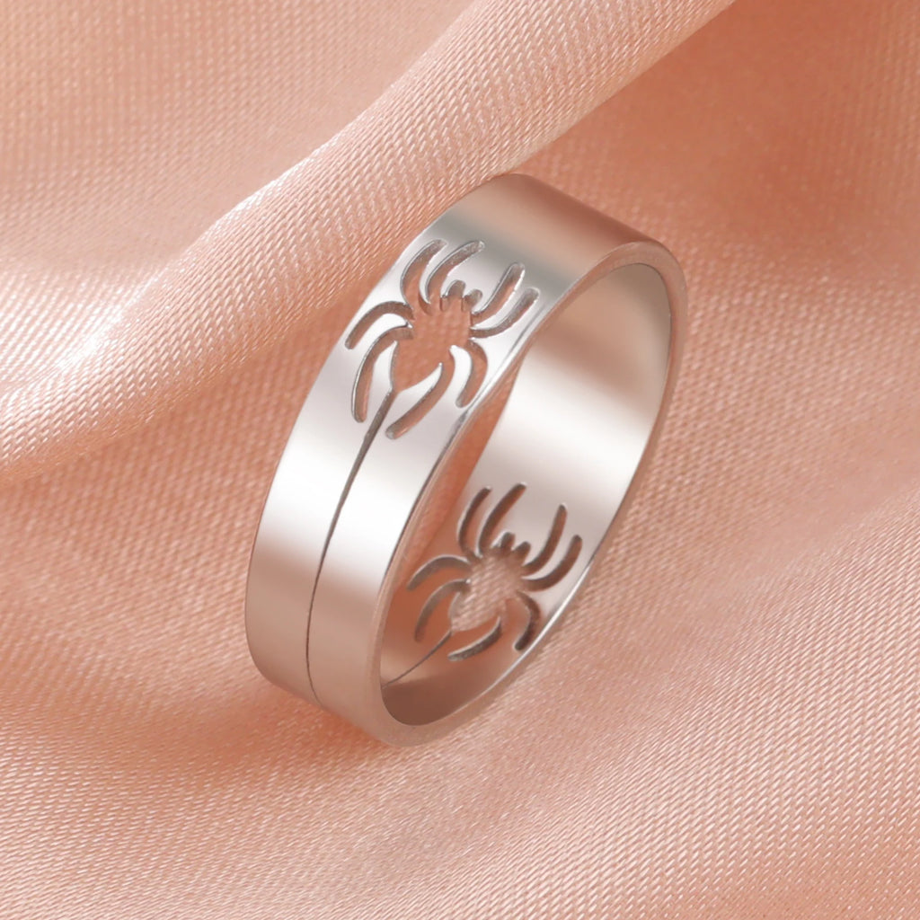 Spider Ring – 6mm Stainless Steel Unisex Punk & Hip-Hop Jewelry