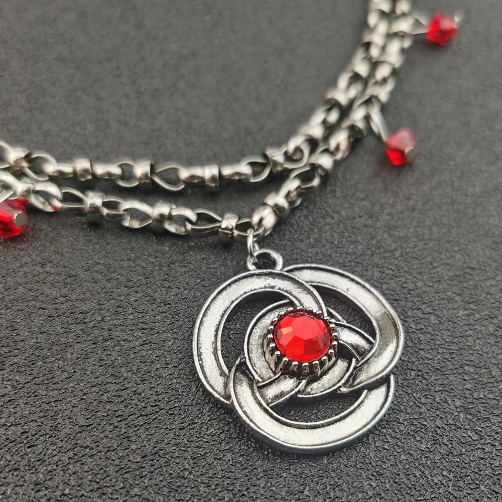 Rhaenyra Targaryen Ruby Chain Necklace – House of the Dragon Jewellery
