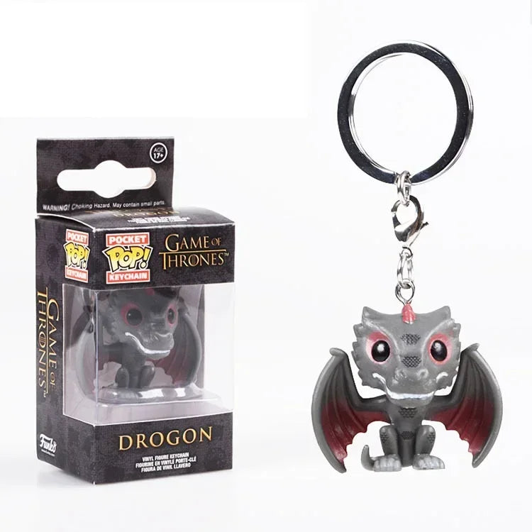 Game of Thrones Funko Pop! Keychain – Jon Snow & Tyrion Collectible Figure