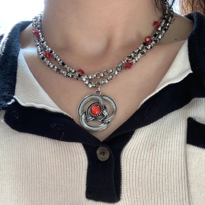 Rhaenyra Targaryen Ruby Chain Necklace – House of the Dragon Jewellery
