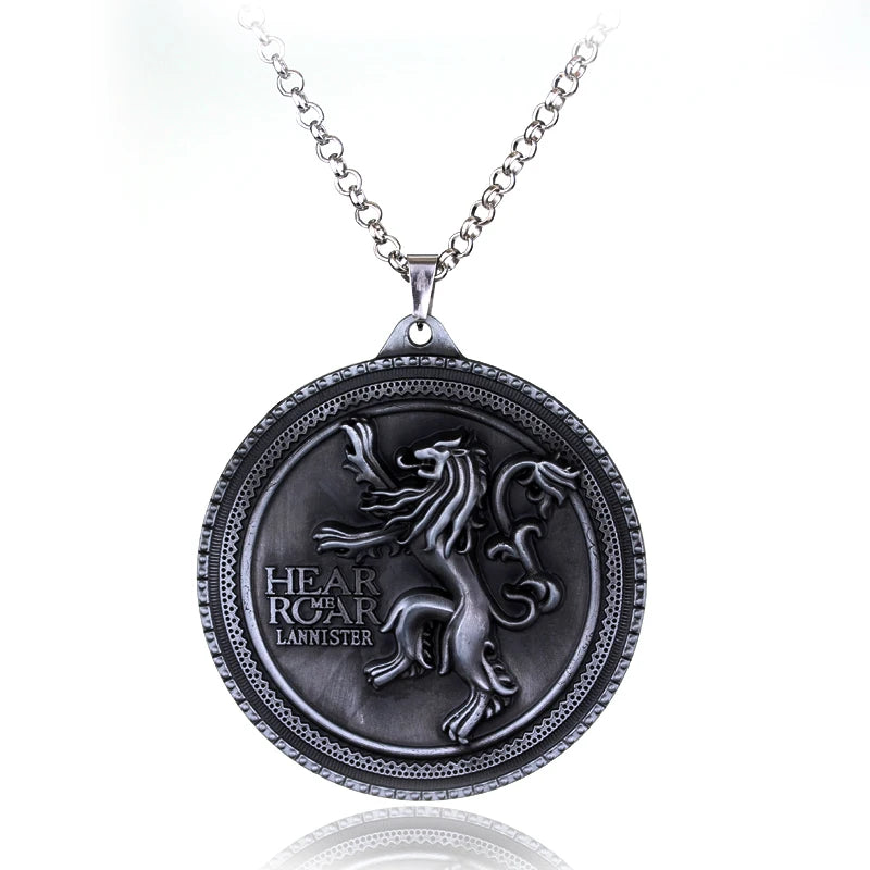 Game of Thrones House Stark Wolf Keychain – “Winter Is Coming” 3D Pendant