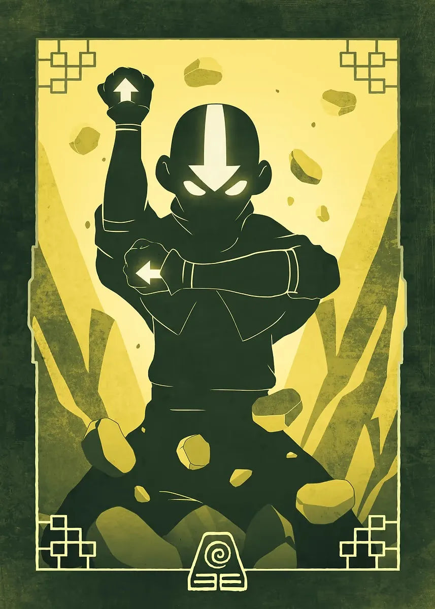 Avatar: The Last Airbender Elemental Posters – Air, Earth, Fire & Water Wall Art
