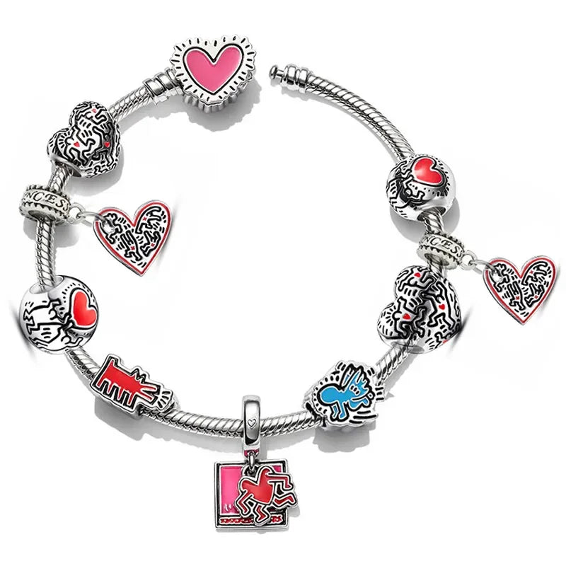 Marvel Avengers Charm Bracelet – Captain America, Iron Man, Thor & Hulk