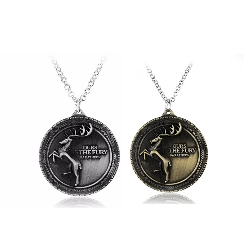 Game of Thrones House Targaryen Dragon Necklace – Vintage Pendant