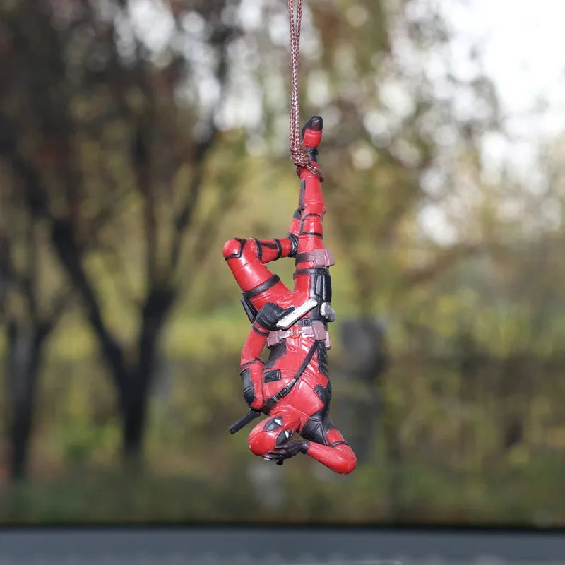 Deadpool Rearview Mirror Pendant – Marvel Car Hanging Figure