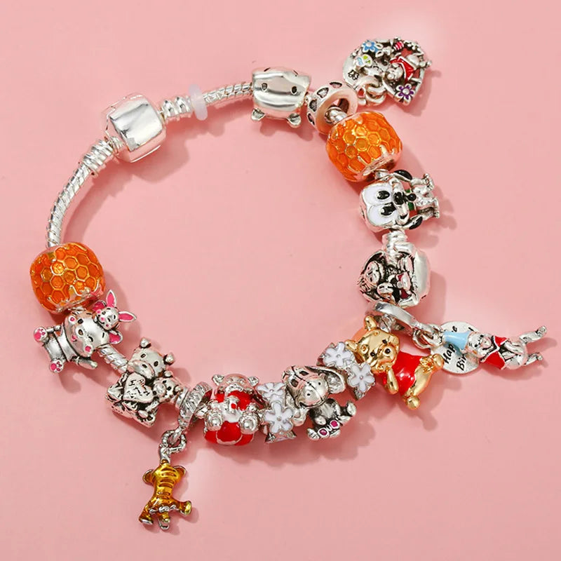 Marvel Avengers Charm Bracelet – Captain America, Iron Man, Thor & Hulk