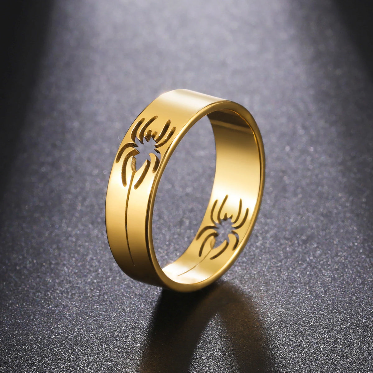 Spider Ring – 6mm Stainless Steel Unisex Punk & Hip-Hop Jewelry