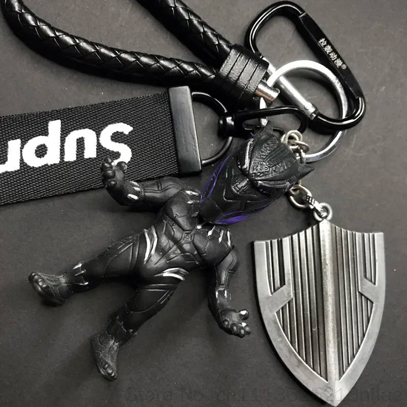 Marvel Superhero Keychain – Iron Man, Captain America & Spider-Man Pendant