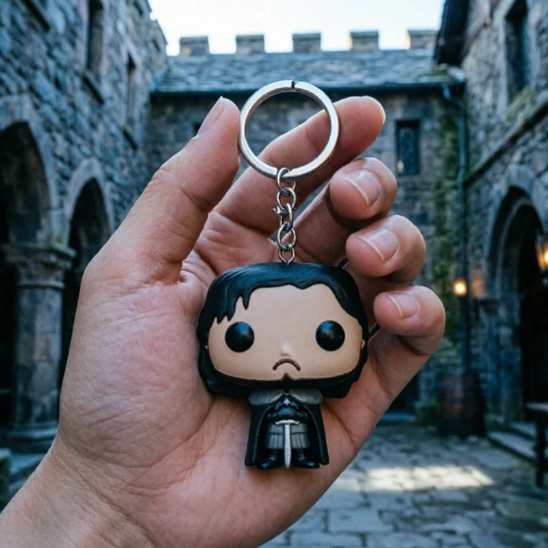 Game of Thrones Funko Pop! Keychain – Jon Snow & Tyrion Collectible Figure