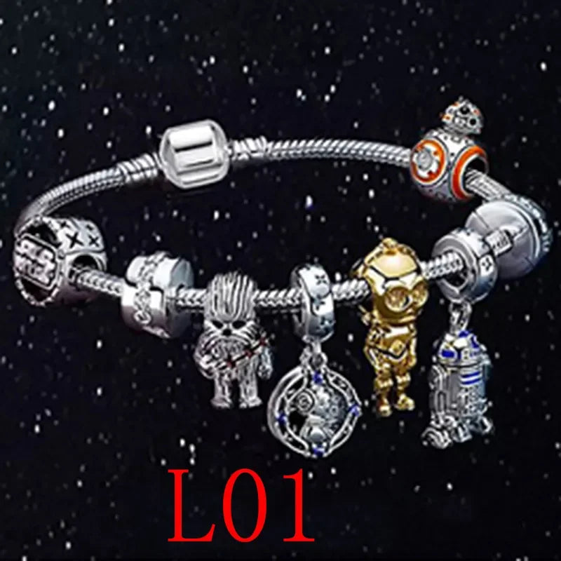 Marvel Avengers Charm Bracelet – Captain America, Iron Man, Thor & Hulk