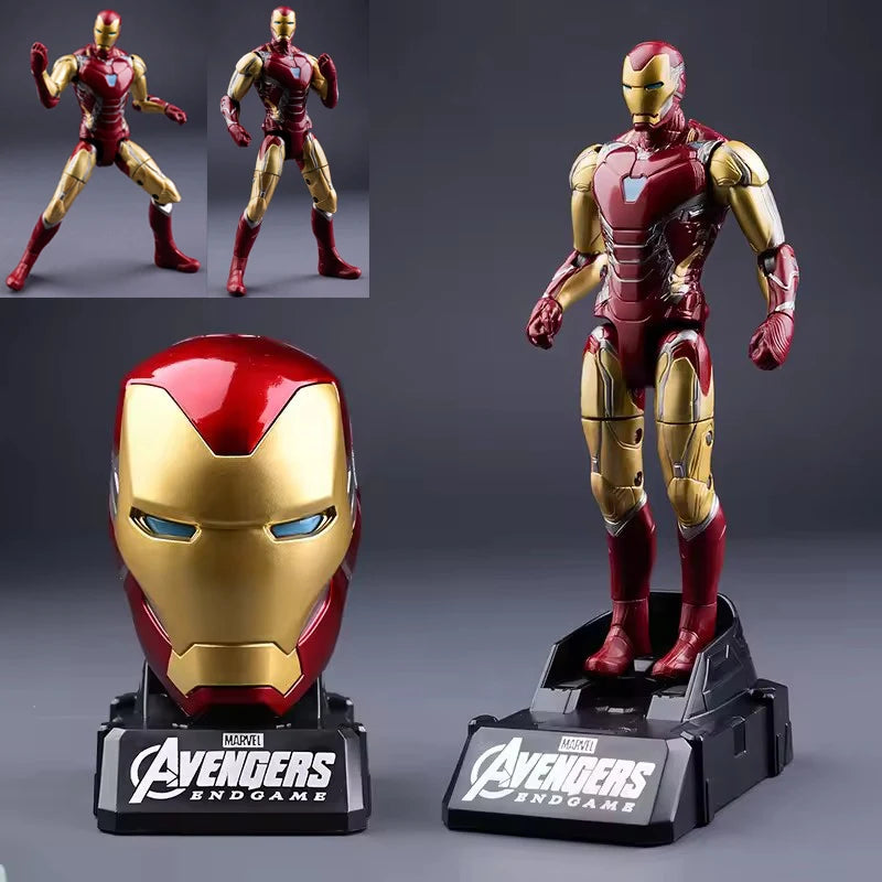 Iron Man MK85 & Captain America Action Figure – Articulated Marvel Collectible Toy