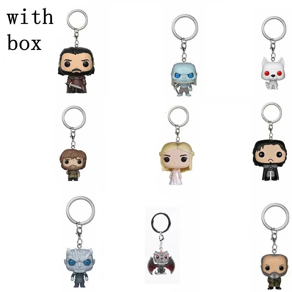 Game of Thrones Funko Pop! Keychain – Jon Snow & Tyrion Collectible Figure