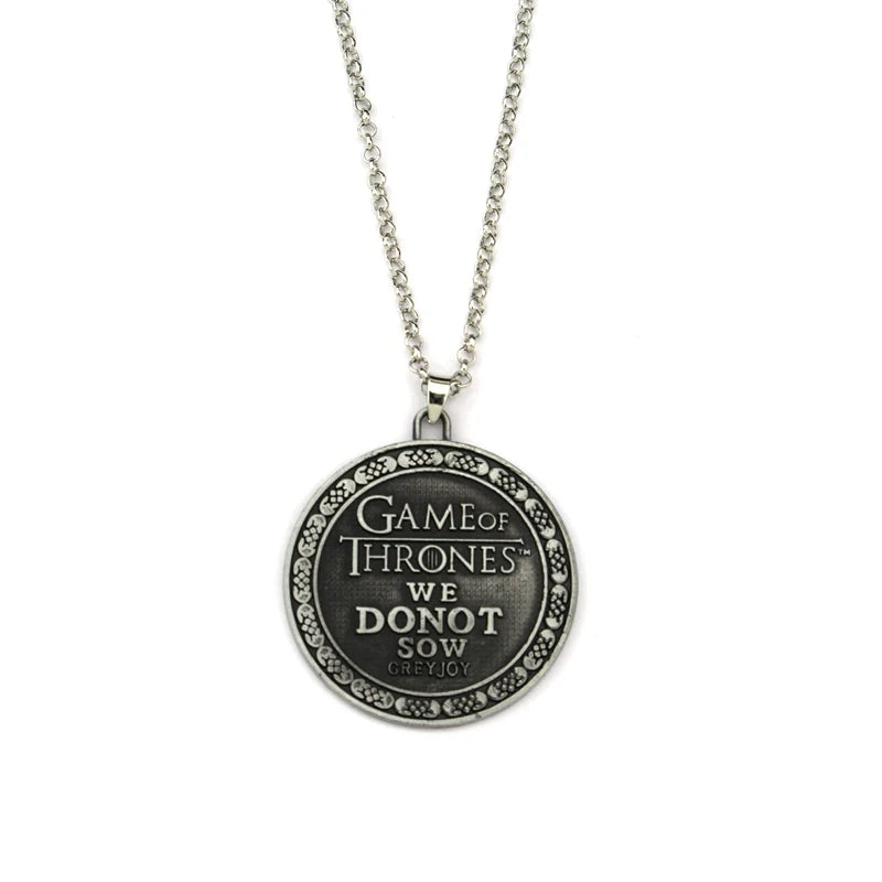 Game of Thrones House Stark Wolf Keychain – “Winter Is Coming” 3D Pendant