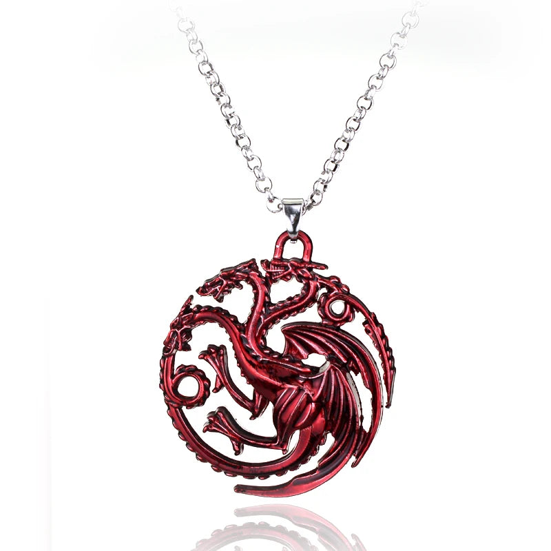 Game of Thrones House Stark Wolf Keychain – “Winter Is Coming” 3D Pendant