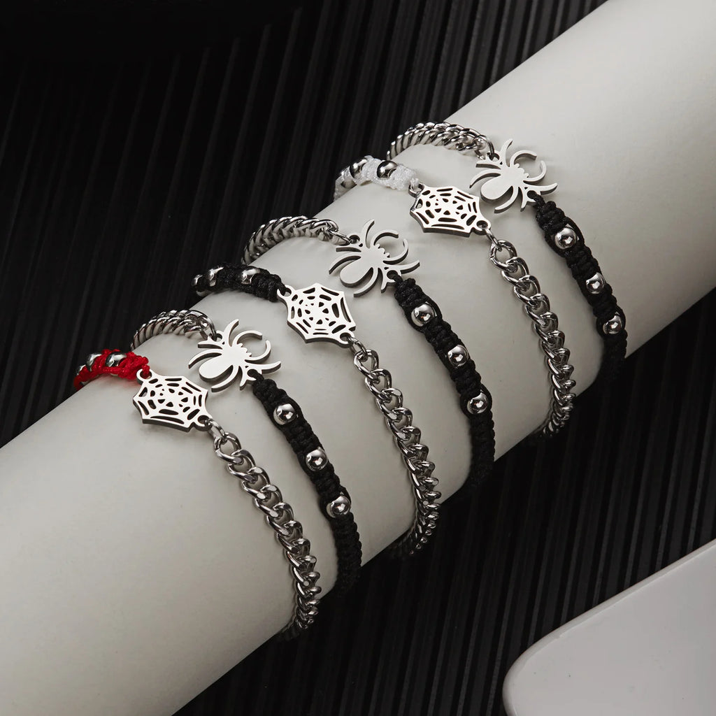 Spider Web Bracelet – Adjustable Unisex Couple & Friendship Jewelry