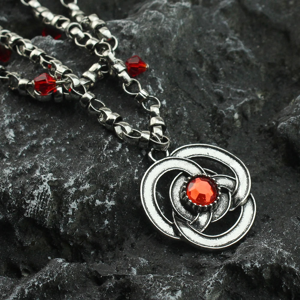 Rhaenyra Targaryen Ruby Chain Necklace – House of the Dragon Jewellery