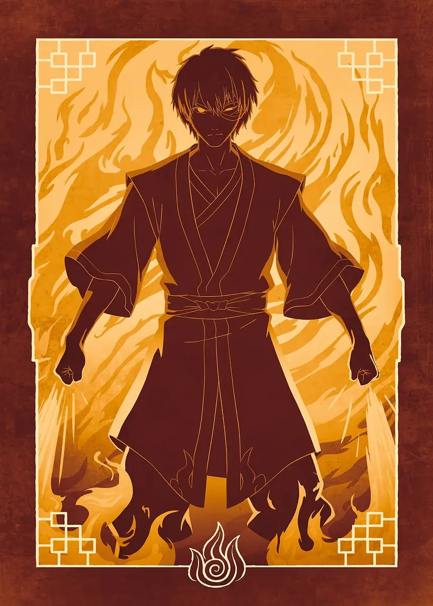 Avatar: The Last Airbender Elemental Posters – Air, Earth, Fire & Water Wall Art