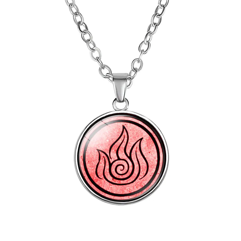 Avatar: The Last Airbender Four Elements Necklace Set – Air, Water, Earth & Fire