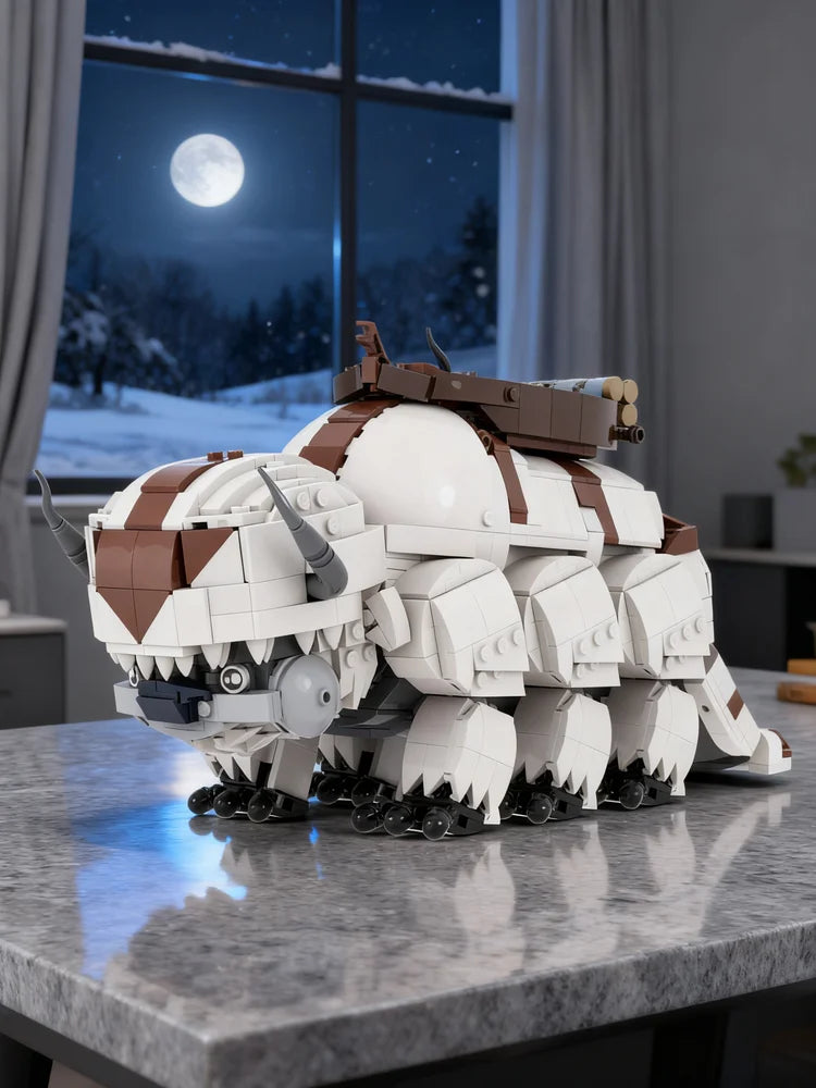 Avatar: The Last Airbender Appa Sky Bison Building Blocks – 1,650-Piece DIY Set