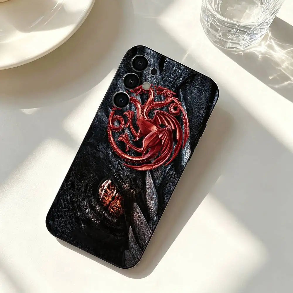Game of Thrones Samsung Galaxy Case – Soft Silicone Black Phone Cover