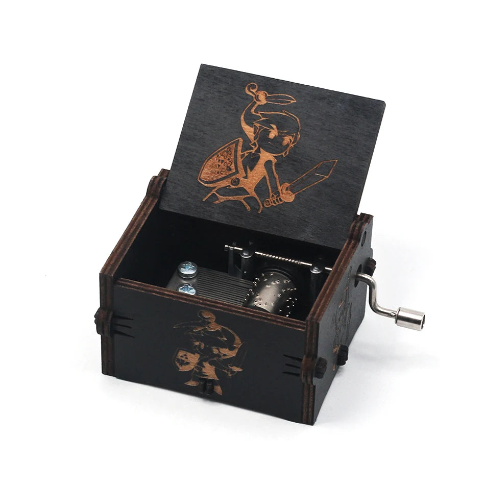 Game of Thrones Antique Wooden Hand-Crank Music Box – Fantasy Collectible Gift