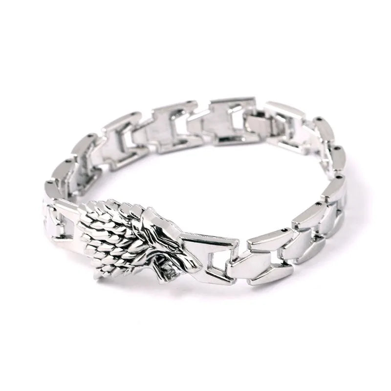 Game of Thrones Stark Wolf Keychain – Alloy Pendant Collectible Souvenir