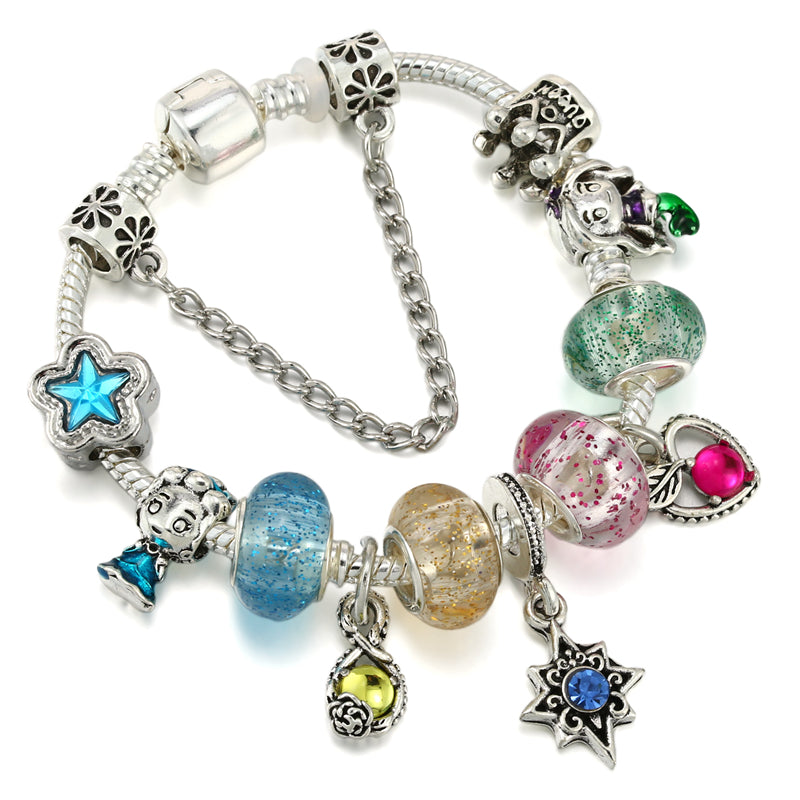 Marvel Spider-Man Charm Bracelet – Mask Clasp & Soaring City Beads