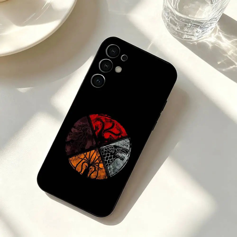 Game of Thrones Samsung Galaxy Case – Soft Silicone Black Phone Cover