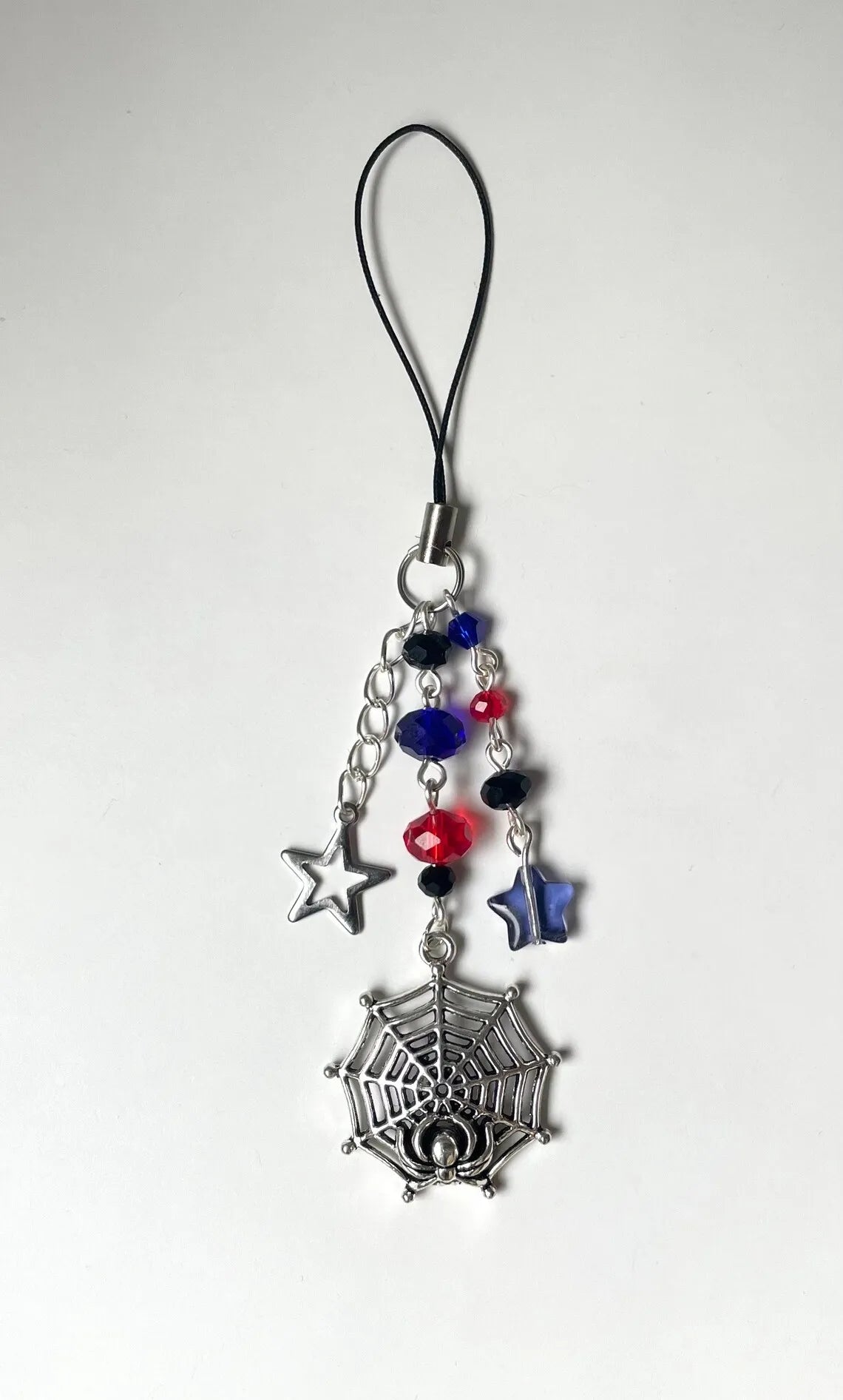 Spider-Verse Beaded Phone Charm – Miles Morales, Gwen & Miguel Y2K Style