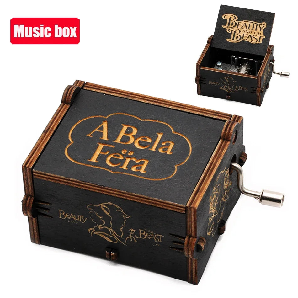 Game of Thrones Antique Wooden Hand-Crank Music Box – Fantasy Collectible Gift