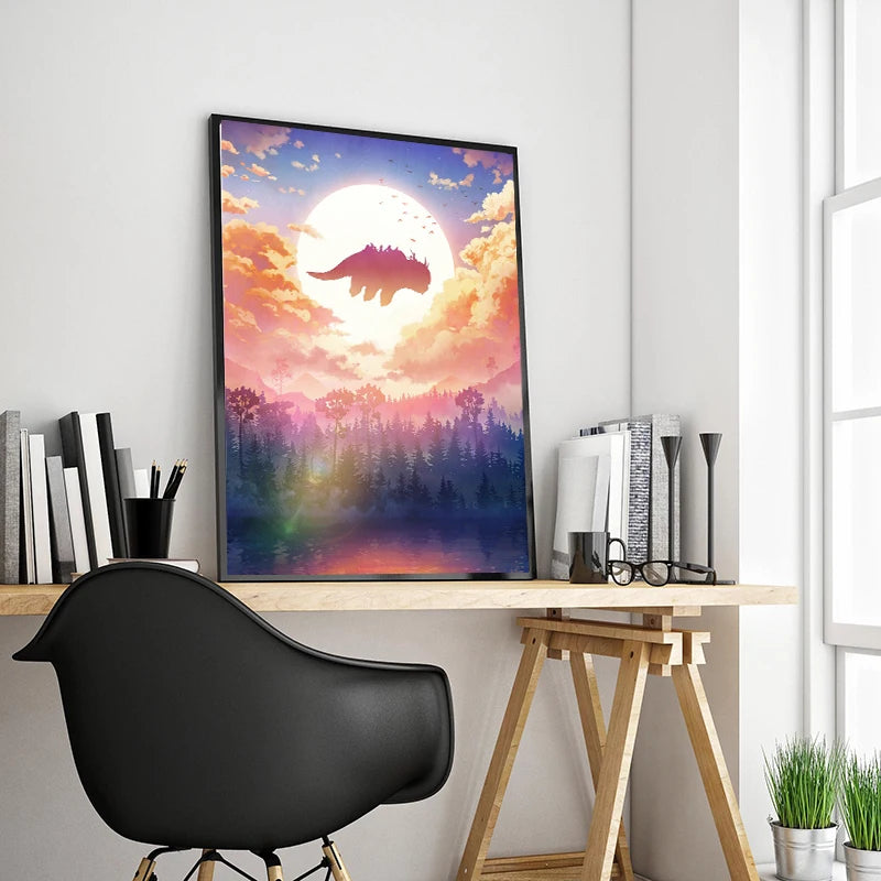 Avatar: The Last Airbender Elemental Posters – Air, Earth, Fire & Water Wall Art