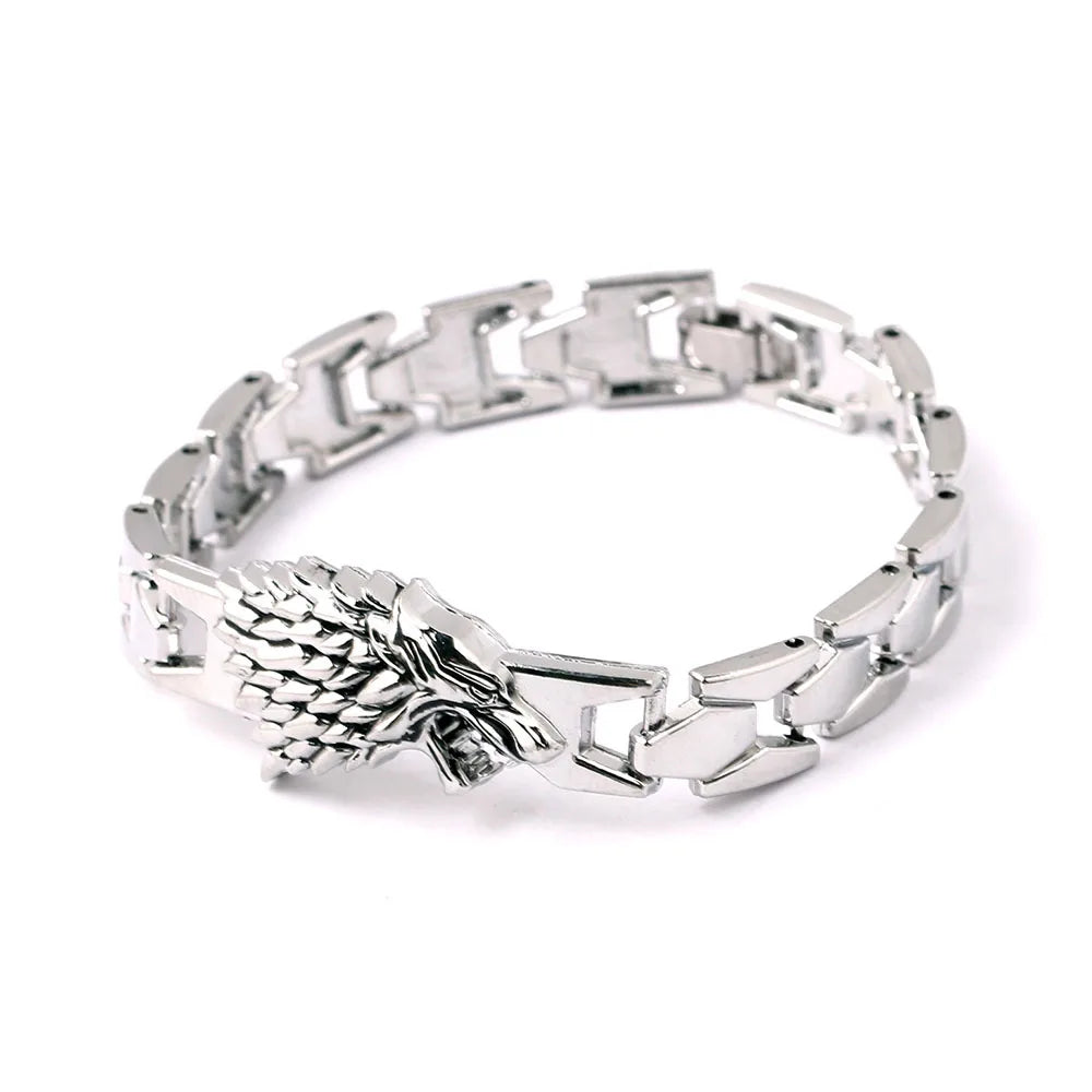 Game of Thrones Stark Wolf Keychain – Alloy Pendant Collectible Souvenir