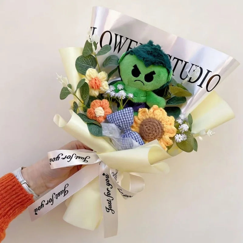 Spider-Man, Stitch & Minions Plush Flower Bouquet – Cute Character Gift