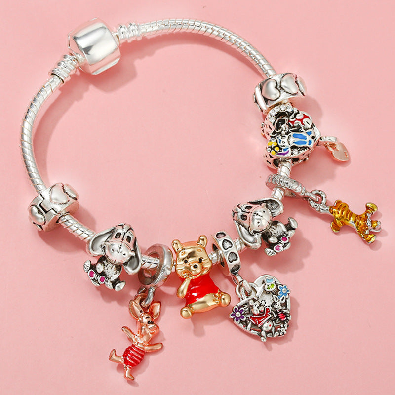 Marvel Spider-Man Charm Bracelet – Mask Clasp & Soaring City Beads