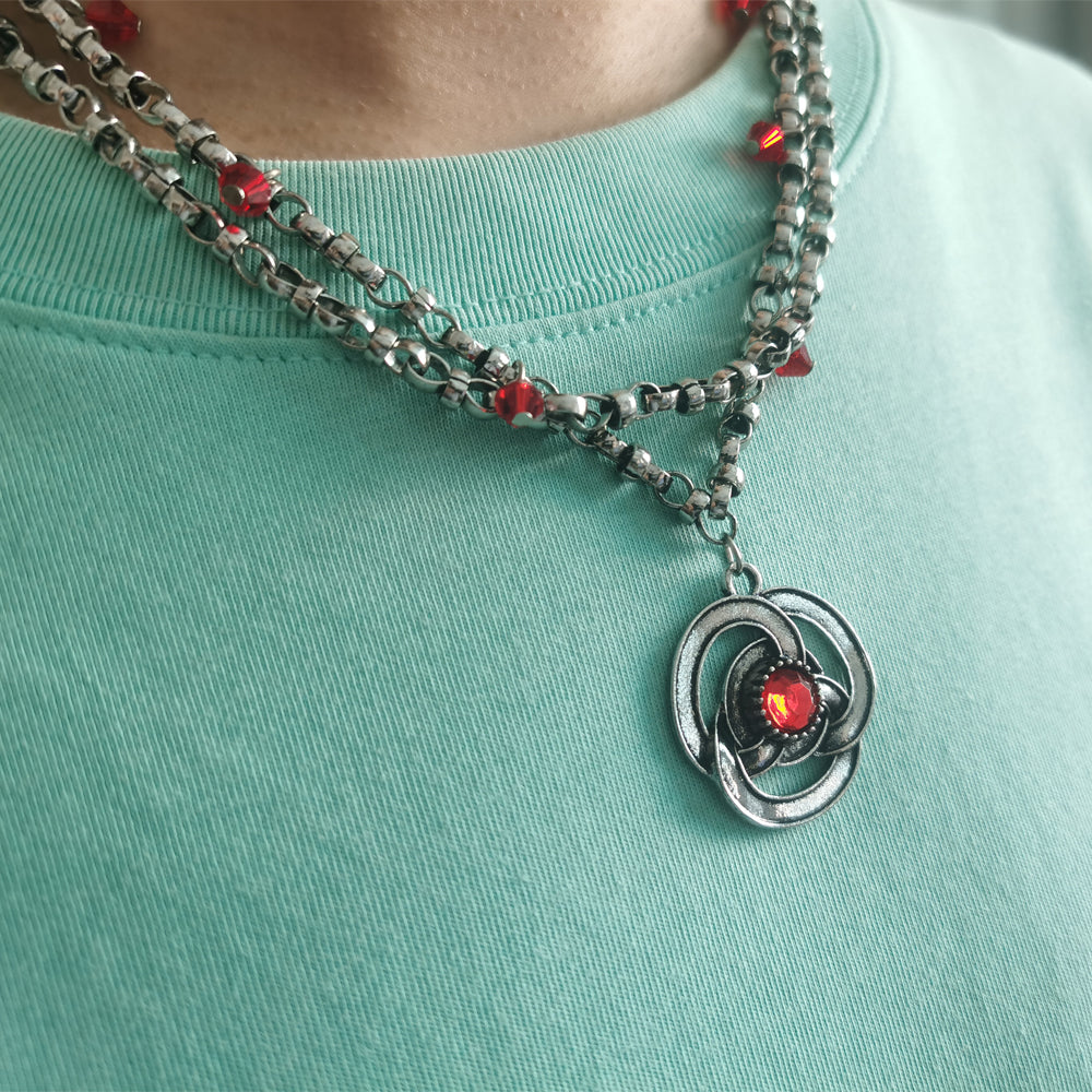 Rhaenyra Targaryen Ruby Chain Necklace – House of the Dragon Jewellery