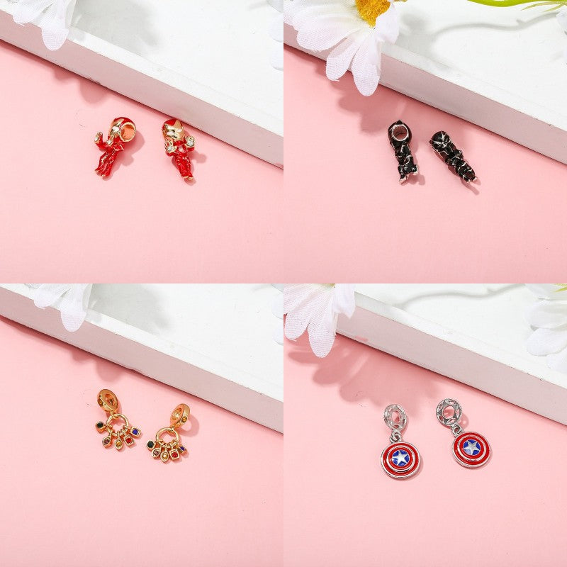 Marvel Spider-Man Charm Bracelet – Mask Clasp & Soaring City Beads