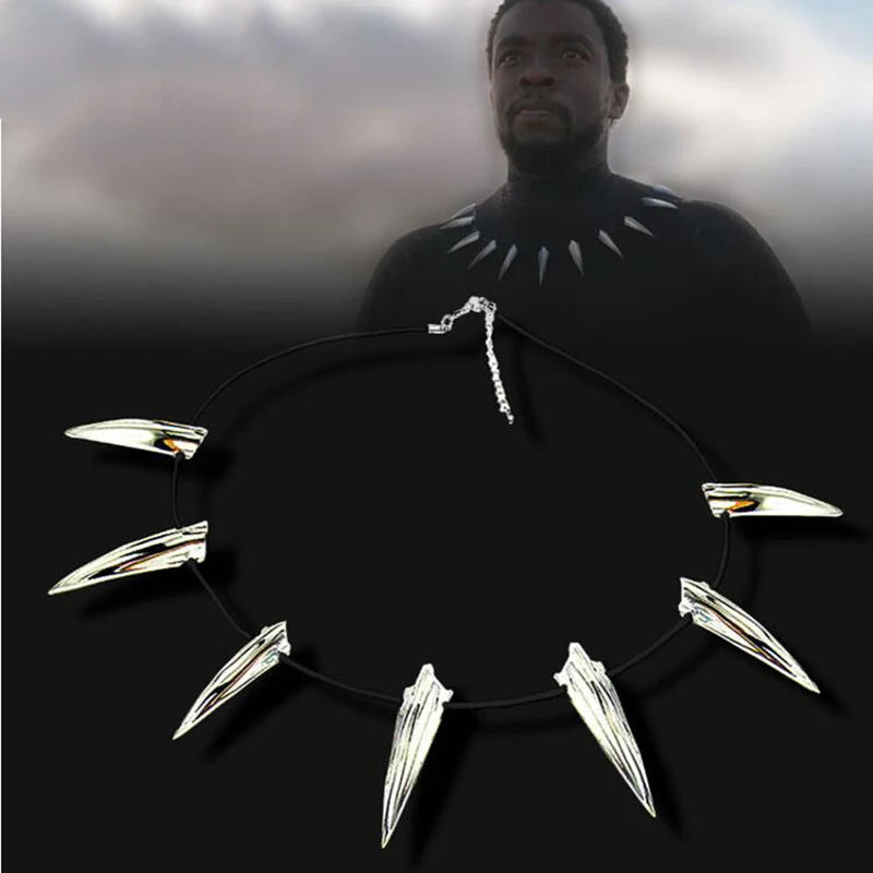 Black Panther Necklace – Minimalist Superhero Pendant for Men