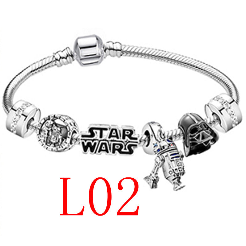 Marvel Spider-Man Charm Bracelet – Mask Clasp & Soaring City Beads