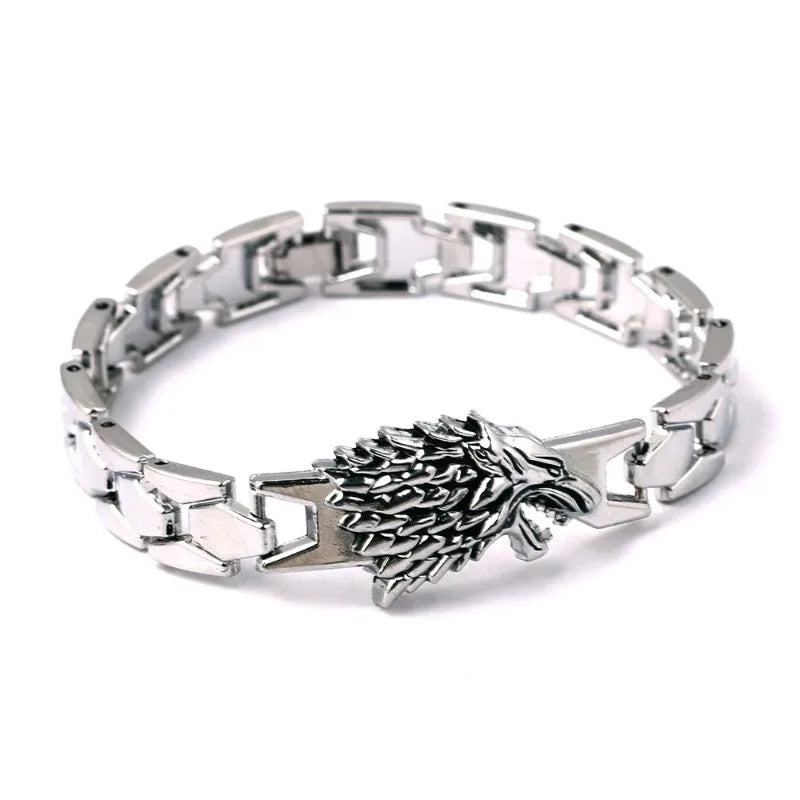 Game of Thrones Stark Wolf Keychain – Alloy Pendant Collectible Souvenir