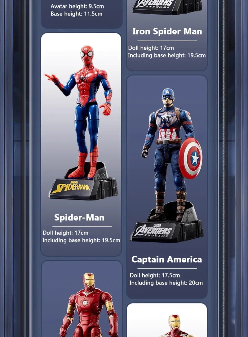 Iron Man MK85 & Captain America Action Figure – Articulated Marvel Collectible Toy