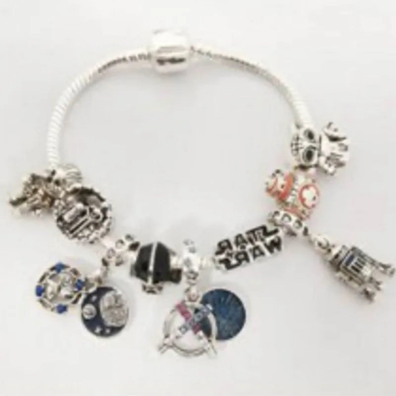 Marvel Spider-Man Charm Bracelet – Mask Clasp & Soaring City Beads
