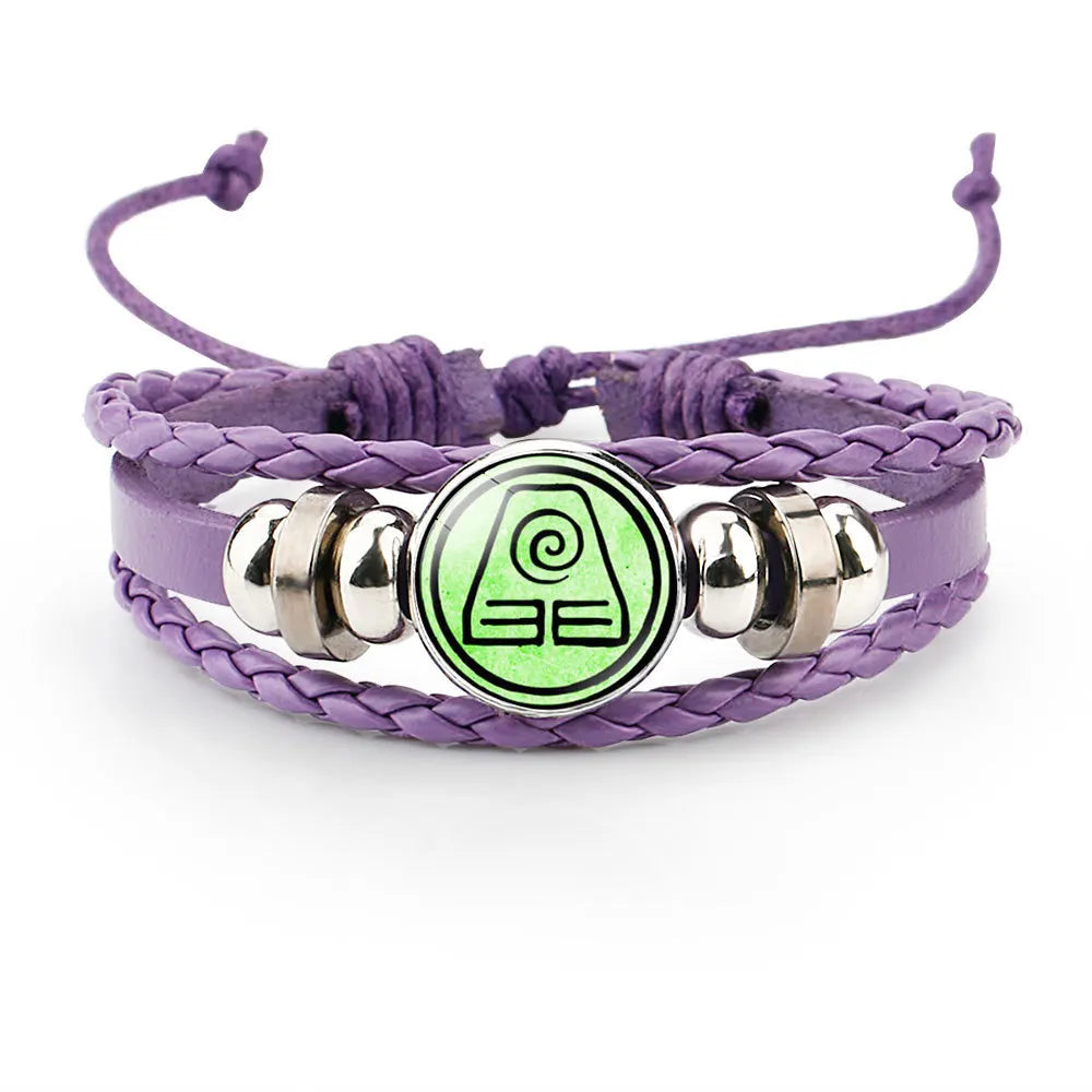 Avatar: The Last Airbender Leather Bracelet – Multilayer Braided Bangle