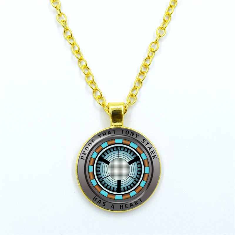 Tony Stark Arc Reactor Necklace – “Proof That Tony Stark Has a Heart” Pendant
