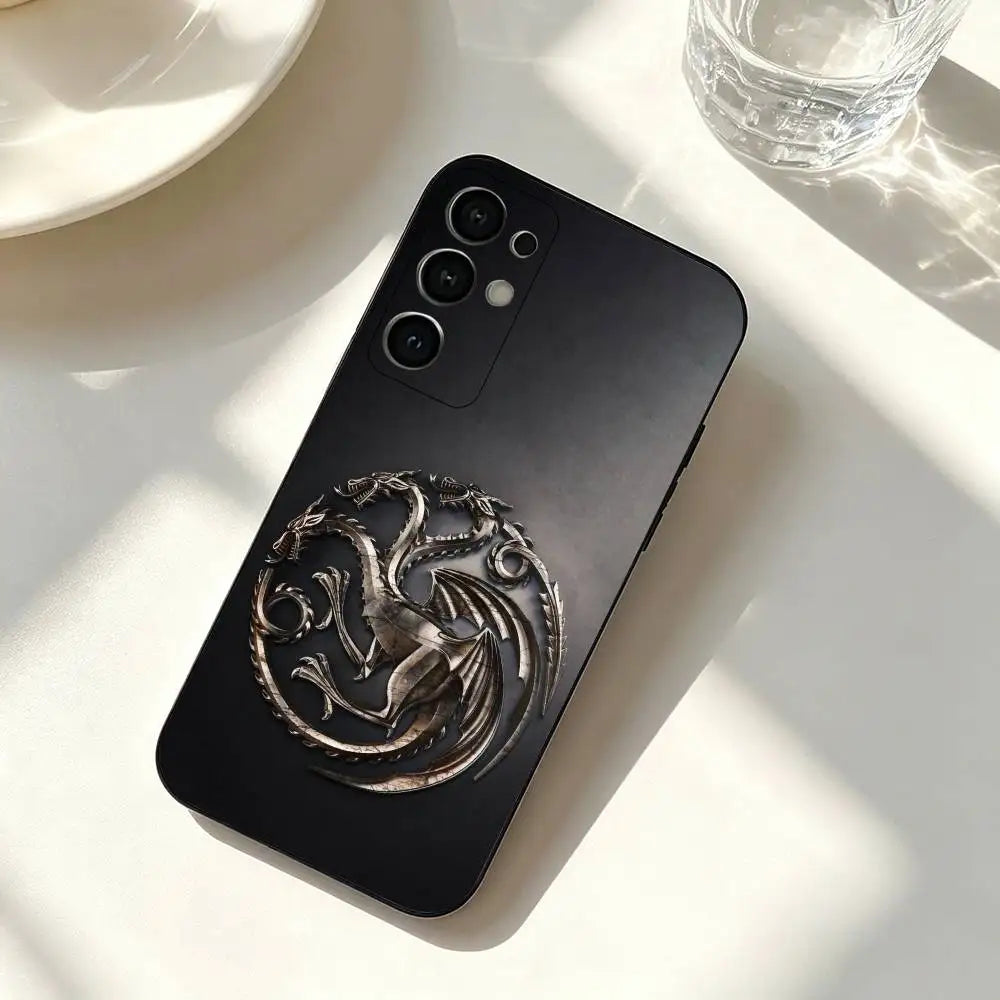 Game of Thrones Samsung Galaxy Case – Soft Silicone Black Phone Cover